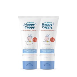 Happy Cappy Dr. Eddie\'s Moisturizing Cream - Baby Eczema Cream, Eczema Lotion for Kids, Pediatrician-Formulated, Gentle, Paraben Free, Hypoallergenic, Soothes Dry Skin - 6 Fl Oz (Pack of 2)