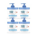 Happy Cappy Moisturizing Cream - Baby Eczema Cream, Eczema Lotion for Kids, Pediatrician-Formulated, Gentle, Paraben Free, Hypoallergenic, Soothes Dry Skin - 12 Fl Oz (Pack of 4)