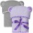 ELSVIN Set of 2 Hooded Baby Towels - Purple and Grey - Luxurious, Large and Super Absorbent - 30 x 30 Inch - Soft and Suitable for Infants, Toddlers and Kids - 400 GSM