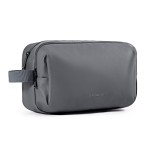 BAGSMART Toiletry Bag for Men, Travel Toiletry Organizer Dopp Kit Water-resistant Shaving Bag for Toiletries Accessories, Door Room Essentials,Grey-basic