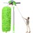 Dusters for Cleaning High Ceiling Fan, Newliton Microfiber Feather Duster with 30\'\' to 100\'\' Telescoping Extension Pole, Long Extendable Duster for Home Car Furniture Cobweb, Green