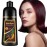 Natural Dark Wine Red Hair Dye Shampoo, 3 IN 1 Burgundy Hair Dye Shampoo, Wine Red Hair Nourishing & Dyeing for Men Women Colors in Minutes, Instant Red Hair Dye for All Hair TypesDark wine red