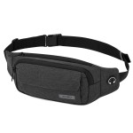 SINNO Fanny Pack for Men Women Waterproof Crossbody Waist Pack Belt Bag with 5-Zipper Pockets for Yoga Travel Running Hiking Walking Outdoor Sports Easy Carrying Any Phones