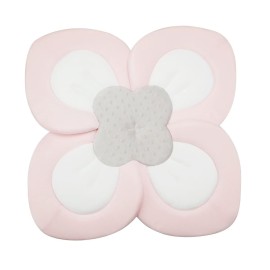 PandaEar Baby Bath Pad for Infant Newborn | Soft Flower Petals for Sink Bathtub Essentials Shower Gift (Pink)