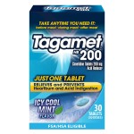 Tagamet HB 200 mg Cimetidine Acid Reducer and Heartburn Relief, Relieves and Prevents Indigestion, Icy Cool Mint Flavor, 30 Count