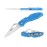 Firebird GANZO F759MS-BL Folding Pocket Knife 440C Stainless Steel Serrated Blade Anti-Slip Handle with Clip Fishing Camping EDC Utility Pocket Knife (Blue)