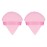 Flytianmy 2Pcs Triangle Powder Puffs, Face Makeup Puff for Body Loose Powder Beauty Makeup Tool Pink