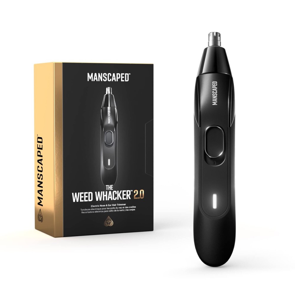 MANSCAPED The Weed Whacker 2.0 Electric Nose & Ear Hair Trimmer - 7,000 RPM Precision Tool with Rechargeable Battery, Wet/Dry, Easy to Clean, Improved Stainless Steel Replaceable Blade
