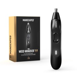 MANSCAPED The Weed Whacker 2.0 Electric Nose & Ear Hair Trimmer - 7,000 RPM Precision Tool with Rechargeable Battery, Wet/Dry, Easy to Clean, Improved Stainless Steel Replaceable Blade