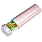 Betife Travel Pill Organizer Weekly 7 Day, Compact Daily Pill Box, Portable Medicine Case, Cute Pill Holder for Vitamins Supplements, Drawer-Shaped Pills Organizer(Pink)