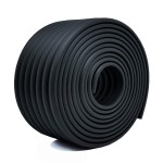 M2cbridge Multifunctional Edge and Corner Guard Coverage Baby Safety Bumper DIY (Black 13.1ft)