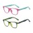 Outray Kids Computer Blue Light Blocking Glasses for Boys and Gilrs Age 3-12 Anti Eyestrain (Set Green+Pink/Green, 46)
