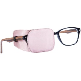 Astropic Silk Eye Patch for Adults Kids Glasses to Cover Either Eye (Medium, Dusty Rose Pink)