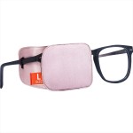 Astropic Large Silk Eye Patch for Adults Kids Big Glasses to Cover Either Eye (Large, Dusty Rose Pink)