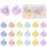 JANYUN 48Pcs Colorful Mini Hair Claw Clips, Small Hair Clips for Girls Women Fine Hair Plastic Multifunction Clamp Clips Hair Accessories Gifts