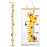 Mibote Baby Growth Height Chart Handing Ruler Wall Decor for Kids, Canvas Removable Height Growth Chart 79 x 7.9 (Giraffe)