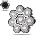 UPTARD Head Shaver Replacement Heads,Head Shaver Replacement Blades, Head Shavers for Bald Men,Head shavers for Men, Stainless Steel Rotary Blades for Electric Head Razor (silver8)