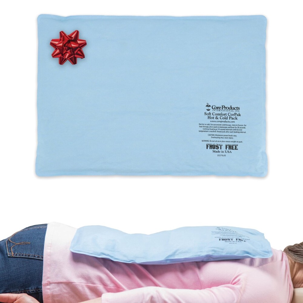 Core Products Soft Comfort CorPak - Reusable Hot & Cold Therapy Pack, Ice Pack for Injuries, No-Frost Compress, Great Holiday Gift for Muscle, Back & Joint Pain Relief - 12.5 x 18.5, Made in USA