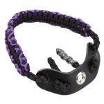 SUNYA Archery Bow Wrist Sling, 550 Paracord Strap Comfortable on Hand.100% Full Grain Leather Yoke, Multiple Camo Colors.Fit Compound Bow Stabilizer & Recurve. (Mirage-C3)