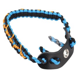 SUNYA Archery Bow Wrist Sling, 550 Paracord Strap Comfortable on Hand.100% Full Grain Leather Yoke, Multiple Camo Colors.Fit Compound Bow Stabilizer & Recurve. (Ingram-5)