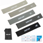 WIKDAY Resistance Bands for Working Out Exercise Loop Bands Workout Bands Set for Men Women Body Stretching, Training, Home Workout, Physical Therapy, Booty Legs, Set of 5 (Gray)