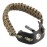 SUNYA Archery Bow Wrist Sling, 550 Paracord Strap Comfortable on Hand.100% Full Grain Leather Yoke, Multiple Camo Colors.Fit Compound Bow Stabilizer & Recurve. (Iron Rider 42)
