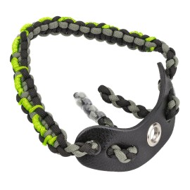 SUNYA Archery Bow Wrist Sling, 550 Paracord Strap Comfortable on Hand.100% Full Grain Leather Yoke, Multiple Camo Colors.Fit Compound Bow Stabilizer & Recurve. (Ingram-1)