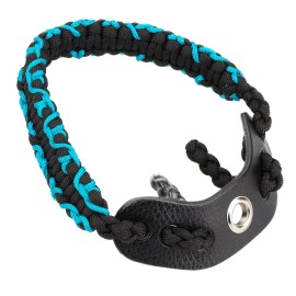 SUNYA Archery Bow Wrist Sling, 550 Paracord Strap Comfortable on Hand.100% Full Grain Leather Yoke, Multiple Camo Colors.Fit Compound Bow Stabilizer & Recurve. (Mirage-C1)