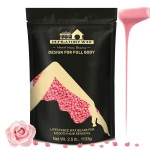 Lifestance Wax Beans Hair Removal Kit, Rose Pink, 2.5lb with 30 Applicators for Eyebrow, Face, Underarm, Bikini Waxing, Women Men Sensitive Skin