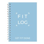 Fitness Journal & Workout Planner - Designed by Experts Gym Notebook, Workout Tracker, Exercise Log Book for Men Women - Light Blue