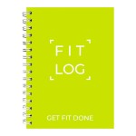 Cossac Fitness Journal & Workout Planner - Designed by Experts Gym Notebook, Workout Tracker, Exercise Log Book for Men Women - Green Glow