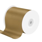4 Inches x 25 Yards Polyester Satin Ribbon, Solid Color Gold Satin Ribbon for Crafts, Gift Wrapping, Hair Bows, Wedding Party Decoration, Bow Making (Champagne Gold)