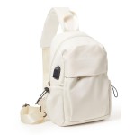 Tactical Backpacks Small Sling Bag Crossbody Backpack Shoulder Bag for Men Women, Multipurpose Anti-Theft Cross Body Chest Bags, One Strap Backpack for Walking Biking Travel Cycling Off White