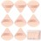 8 Pcs Cotton Powder Puff Face,JASSINS Triangle super soft Both dry and wet Makeup Setting Puff,For Concealer/Loose Powder/Body Powder/Foundation/Blush Makeup Sponge Set (Nude)