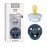 BIBS Pacifiers Colour Collection | Natural Rubber Baby Pacifier | Set of 2 BPA-Free Soothers | Made in Denmark | 6+ Months (Pack of 2) | Dusty Blue/Steel Blue