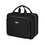 BALULHG Travel Hanging Toiletry Bag for Women, Water-Resistant Cosmetic Organizer with 4 Compartments & 360 Swivel Hook, TSA-Approved Makeup Bag for Shampoo, Full Sized Container, Toiletries (Pink)