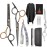 Professional Scissors for Hair, Fcysy Hair Cutting Shears Kit Barber Hairdresser Shears Thinning Scissors Set Straight Edge Razor Salon Supplies for Men, Tijeras De Peluqueria Profesional
