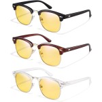 racico Blue Light Glasses for Men & Women - Mixed Material + Metal Frames with UV Protection Coating