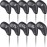 Craftsman Golf Magnetic Closure Black Leather Iron Headcover Covers Set 10pcs with No. on Both Sides for Left and Right Golfer