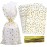 COQOFA 200 Pcs Star Printed 6X10 Gift Wrap Cello Cellophane Treat Bags Party Favor bags Clear Candy Cookie Bags Plastic Poly Goodie Storage Bags with Twist Ties for Bakery,Birthday, Wedding ,Party Decorations (Gold)