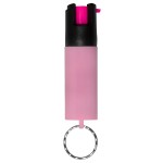Police Magnum Mini Pepper Spray Self Defense Safety Tool- Strong Built-in Keyring Holder- Maximum Heat Strength OC- Made in The USA (1 Pack 1/2oz Pink Sleeve)