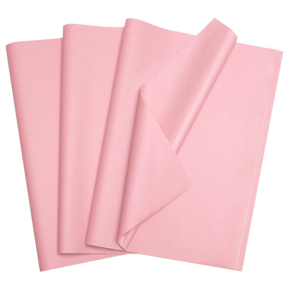 Bobobag 100 Sheets 20X14 Pink Tissue Paper Bulk for Gift Bags,Valentins Gift Wrapping Weddings Birthday Arts Craft Party Favor Decoration (Pink)
