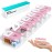 Odaro Extra Large Weekly Pill Organizer 2 Times A Day, Pill Box 7 Day Am Pm to Hold Daily Medicine Vitamin and Supplements - Pink