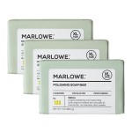 MARLOWE. No. 108 Lightly Exfoliating Soap Bar, 7oz (3 Bars) Polishing, Moisturizing & Cleansing Bar Soap for Men, Made with Natural Ingredients