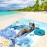 WIWIGO Beach Blanket Waterproof Sandproof Beach Mat 79 X 83/10\'x9\'for 2-8 Adults Quick Drying Outdoor Picnic Mat Beach Accessories for Travel, Camping, Hiking