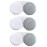 RHUI Contact Lens Cases for Travel, Daliy Use-3 Pcs Grey