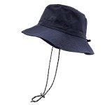 woogwin Waterproof Bucket Rain Hat with Chin Strap Quick Dry Packable Boonie Sun Hat Safari Hat UV Protection(Navy)