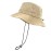 woogwin Waterproof Bucket Rain Hat with Chin Strap Quick Dry Packable Boonie Sun Hat Safari Hat UV Protection(Khaki)