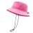 woogwin Waterproof Bucket Rain Hat with Chin Strap Quick Dry Packable Boonie Sun Hat Safari Hat UV Protection(Rose)