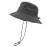 woogwin Waterproof Bucket Rain Hat with Chin Strap Quick Dry Packable Boonie Sun Hat Safari Hat UV Protection(Darkgrey)